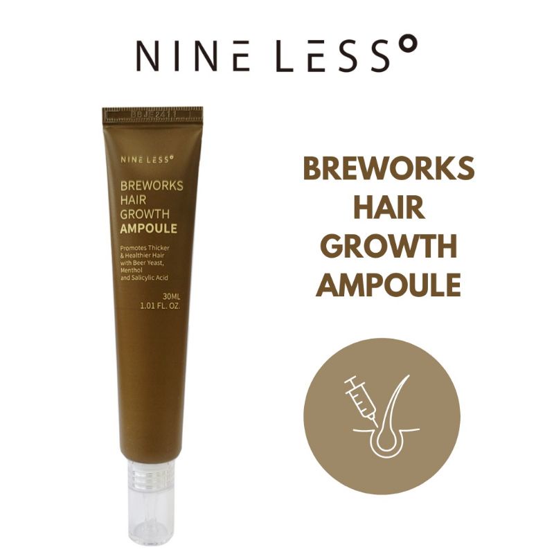 Nine Less Breworks Hair Growth Ampoule 30ml Shopee Malaysia