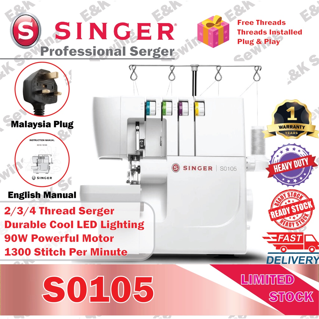 Singer S0105 Sewing Machine Overlock Sewing Machine Electric