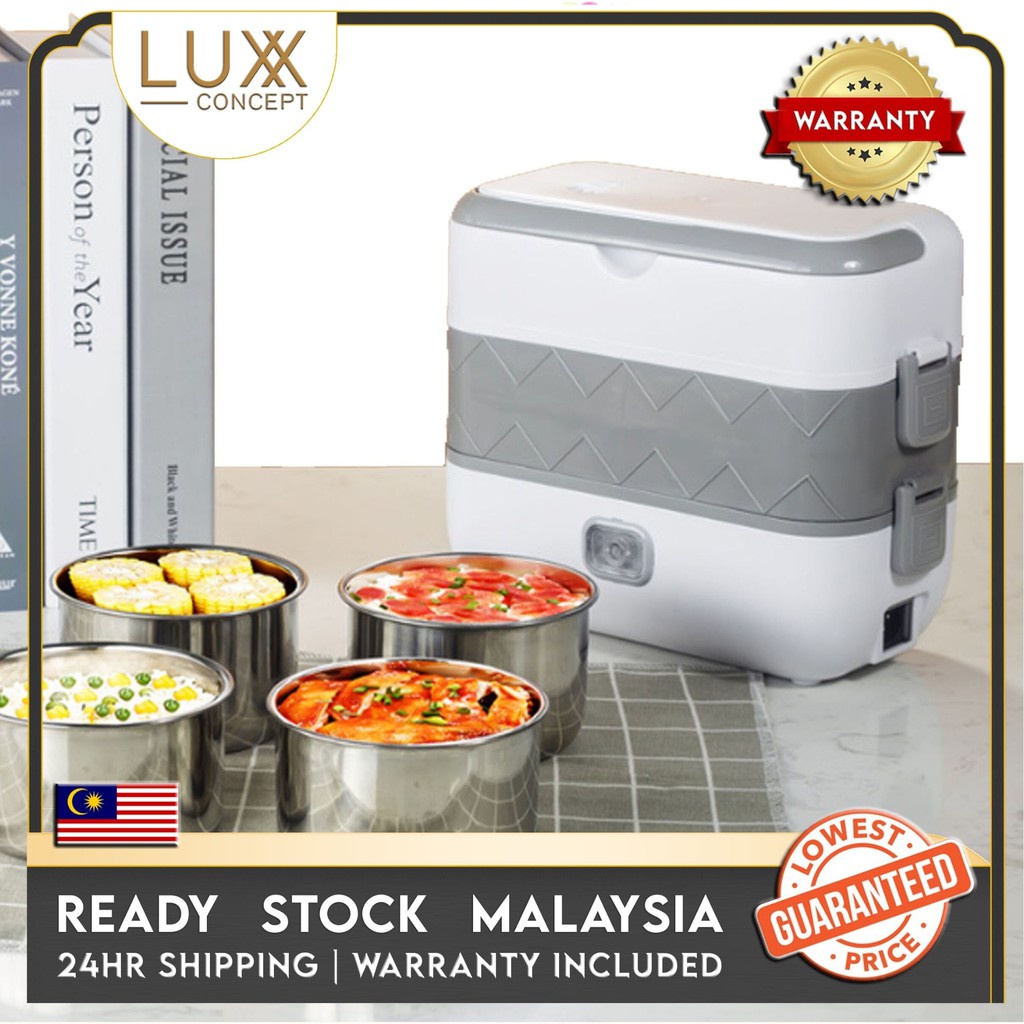 Malaysia Plug Portable Electric Lunch Box Heating Double Layer ...