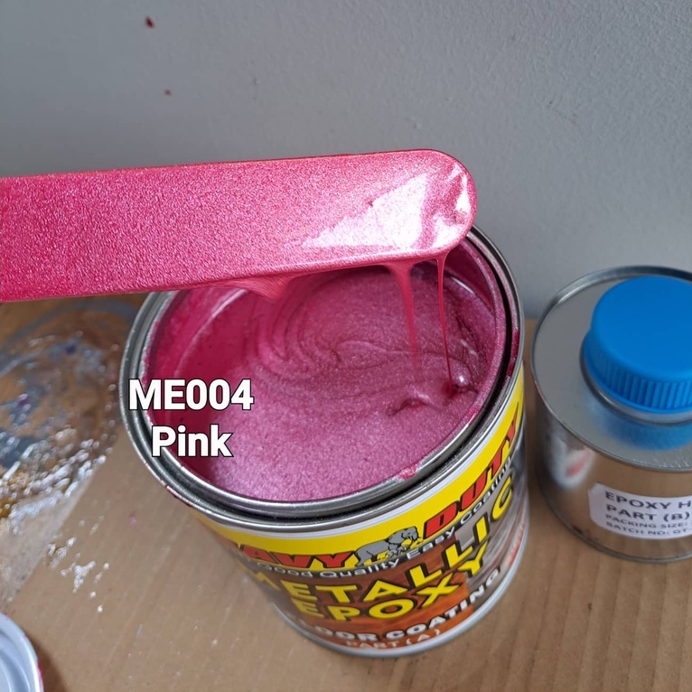 ME004 PINK ( Metallic Epoxy Paint ) 1L METALLIC EPOXY FLOOR PAINT ...