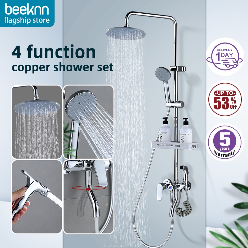beeknn shower head stand shower head high pressure shower head rainfall