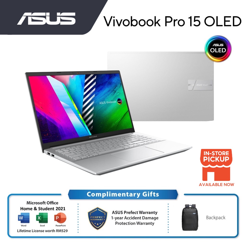 ASUS Vivobook Pro OLED (K3500P-AL1292WS)15.6" FHD I5-11300H/8GB RAM ...