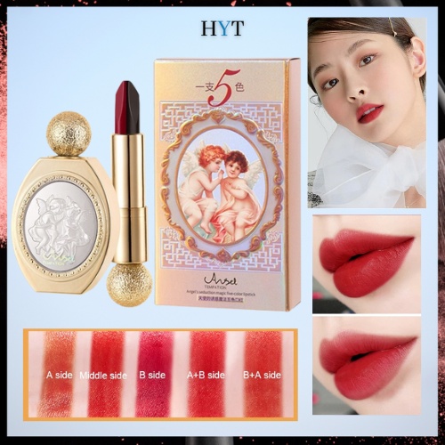 5-Color Angel Lipstick Matte White Non-stick Cup Color Change ...