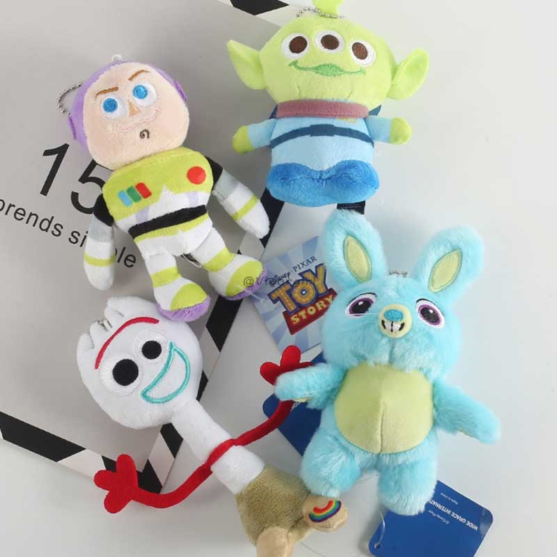 Toy Story 4 Plush Buzz Lightyear Alien Ducky Woody Forky Bunny Anime ...