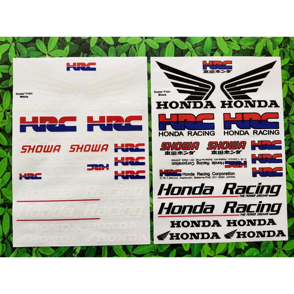 Sticker Honda Racing HRC Sticker Decal Motor/Motorcycle&Car Waterproof ...