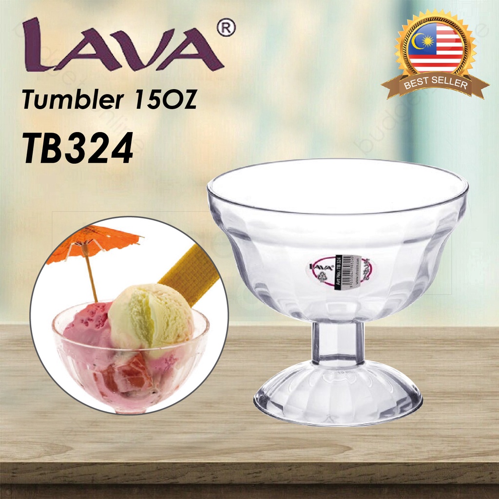 LAVA TB324 Tumbler 15oz Dessert Transparent Bowl Cup / Cawan ABC Cendol ...