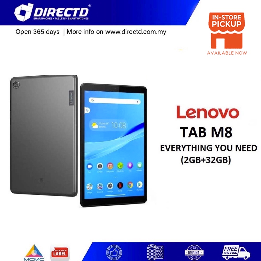 LENOVO TAB M8 (2GB RAM 32GB ROM MY set) Shopee Malaysia