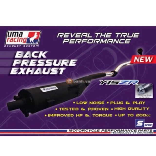 EXHAUST UMA RACING BACK PRESSURE Y15ZR V1 V2 32MM [CLEARANCE STOCK