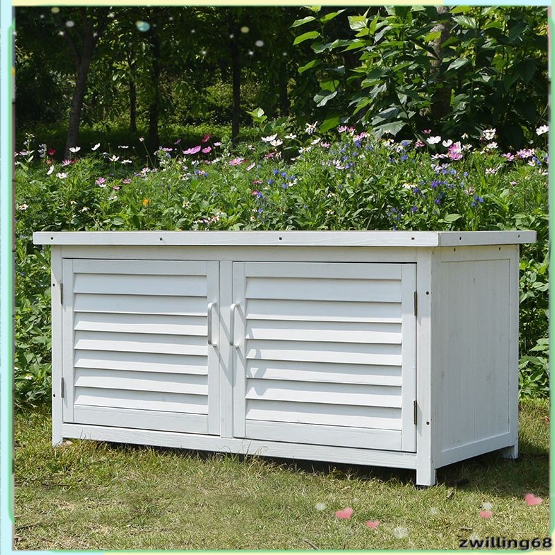 Outdoor solid wood storage storage low shoe