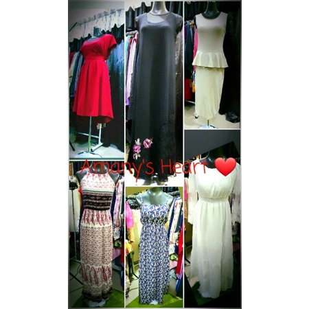 MINI TOKOL MIXED MIDI & MAXI DRESS RANDOM SIZE | Shopee Malaysia