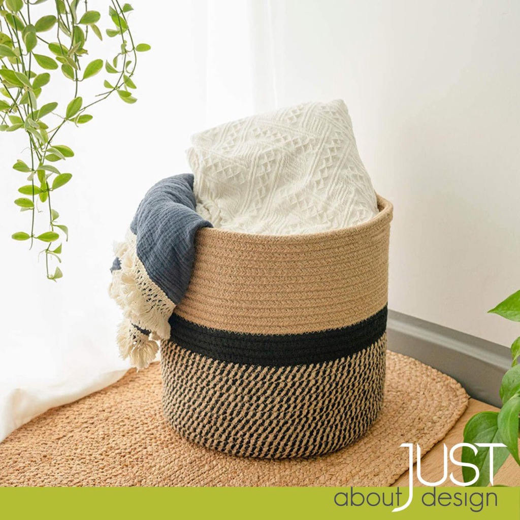 Basket Cotton Linen Plant Storage Bakul Laundry Basket Cloth Home