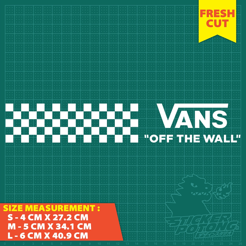 STICKER VANS CHECKERBOARD (STICKER POTONG) | Shopee Malaysia