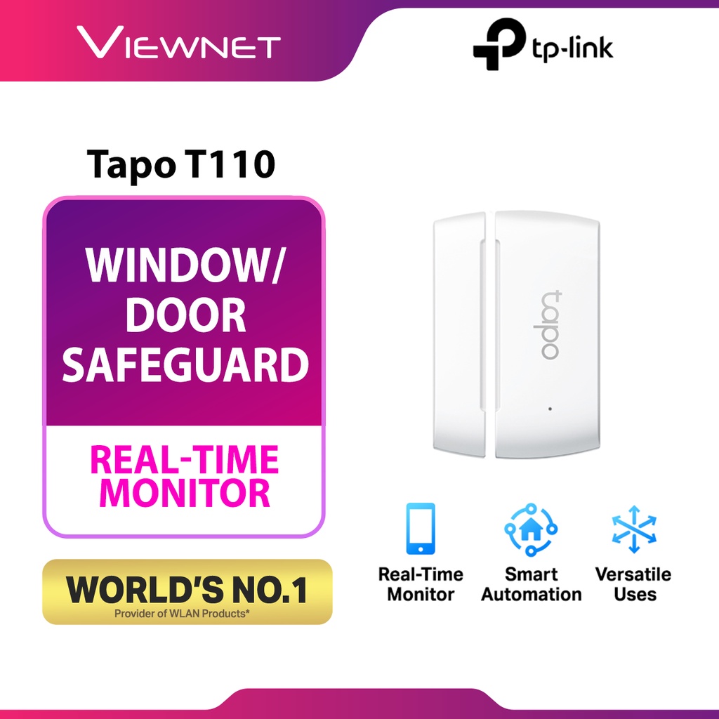 TP-Link Tapo T110 Tapo Smart Door Window Contact Sensor Real-Time Monitor