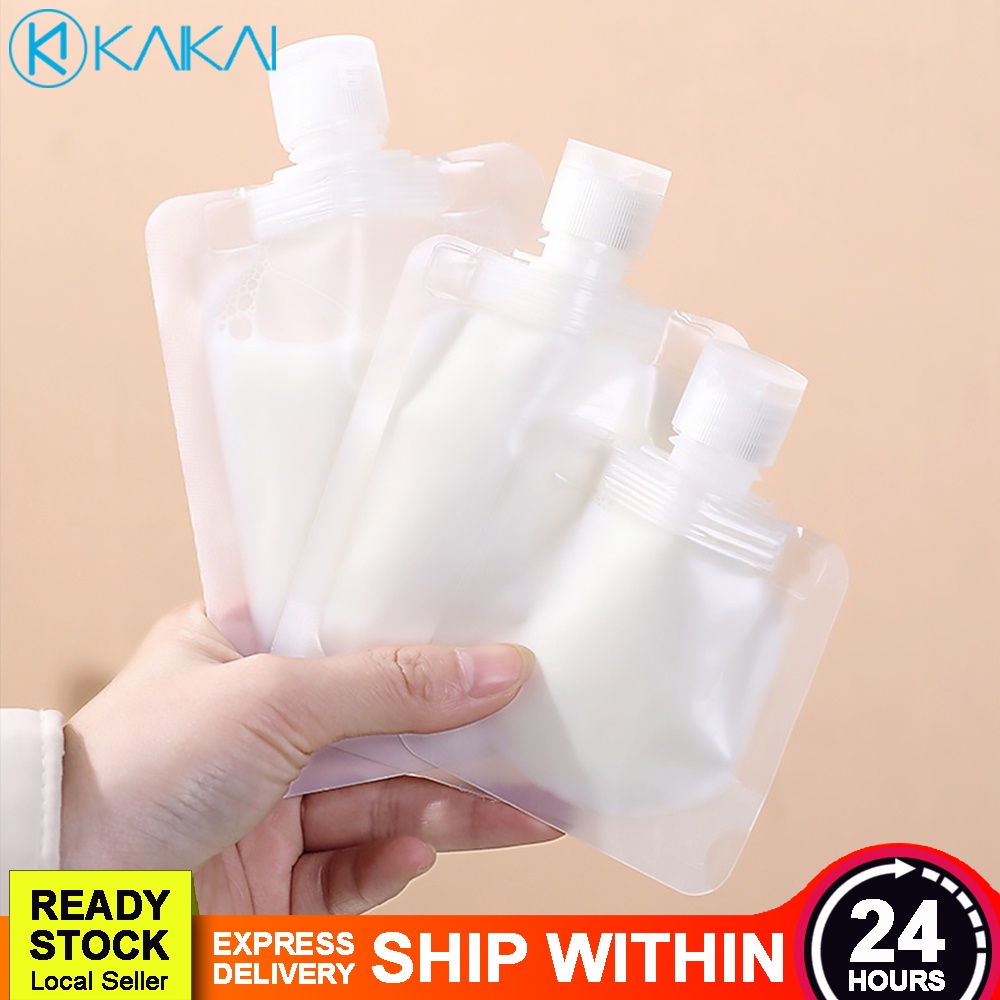 🔥 REUSABLE 🔥 Transparent Lotion Dispenser Bag Refillable Shampoo Shower ...