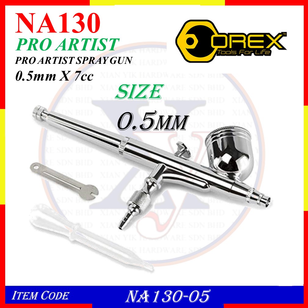 NA130-05 (0.5mm X 7cc) OREX PAINT SPRAY GUN PRO ARTIST O01-02-N130-0.5 ...