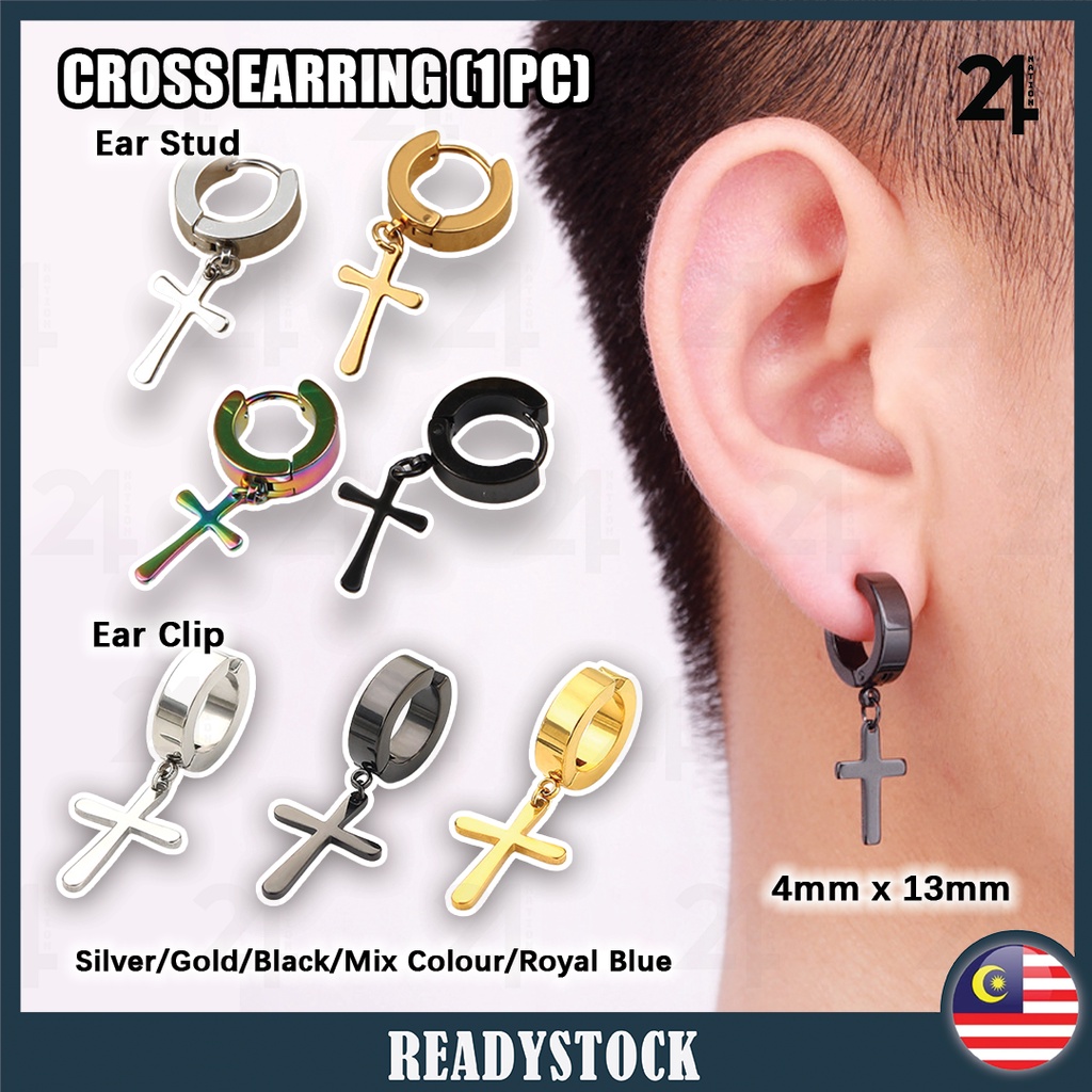 Jesus hot sale earrings men