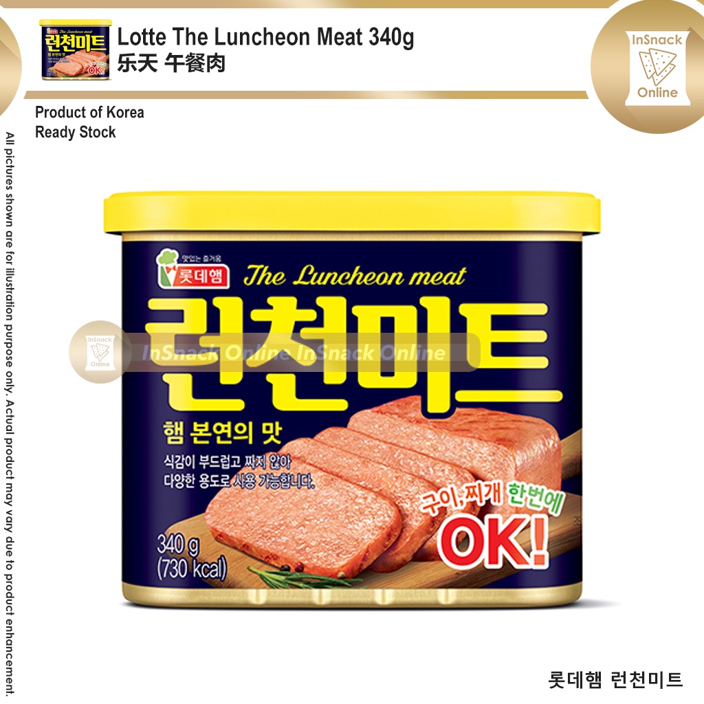 Lotte Luncheon Meat Korea 340g 韩国 乐天 午餐肉 | Shopee Malaysia