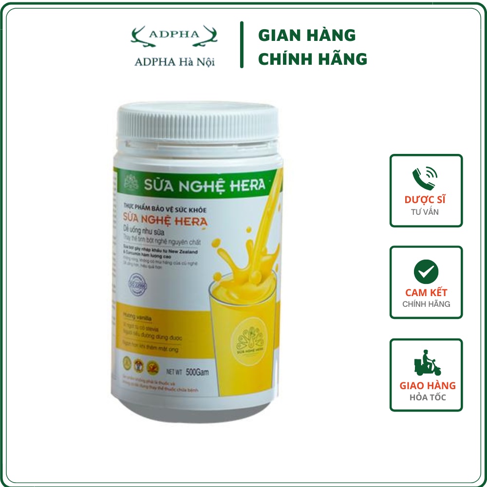 Turmeric Milk Hera 500gr Suitable For People With Stomach Pain, Helping To Benefit Breast Milk