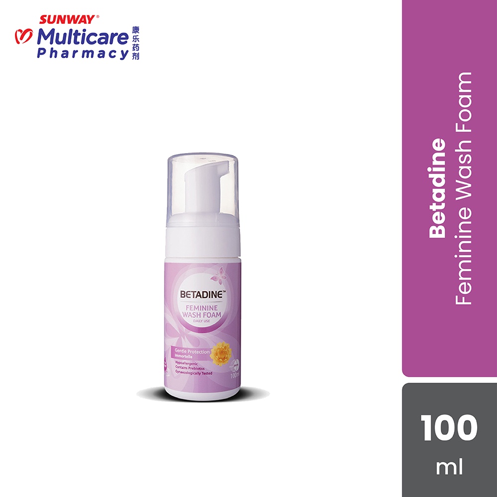 Betadine Daily Feminine Wash Foam (100ml) Shopee Malaysia