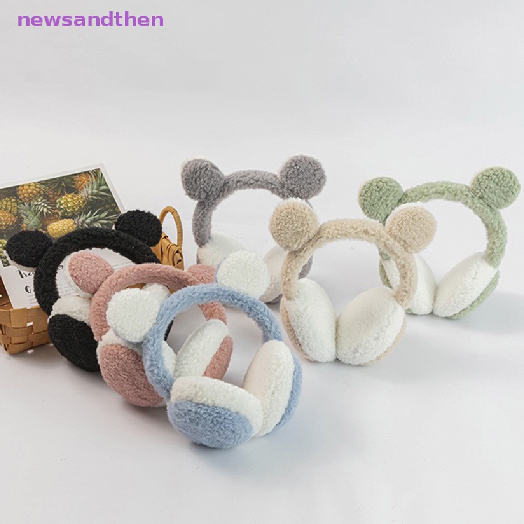 newsandthen Cute Bear Ears Plush Earmuffs Children Cartoon Animals ...