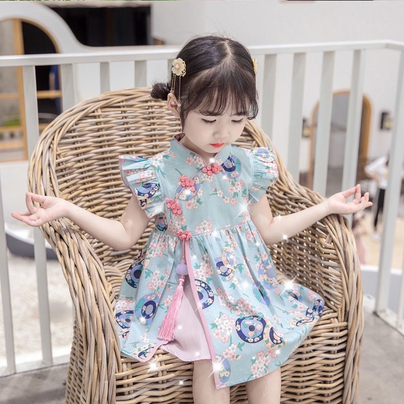 Ready Stock YOLO Baby Cheongsam Dress Toddler Cheongsam