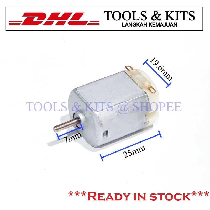 Mini 130 DC Motor High Torque for Toys/Fans/RC Cars/RBT Project DC 1.5V
