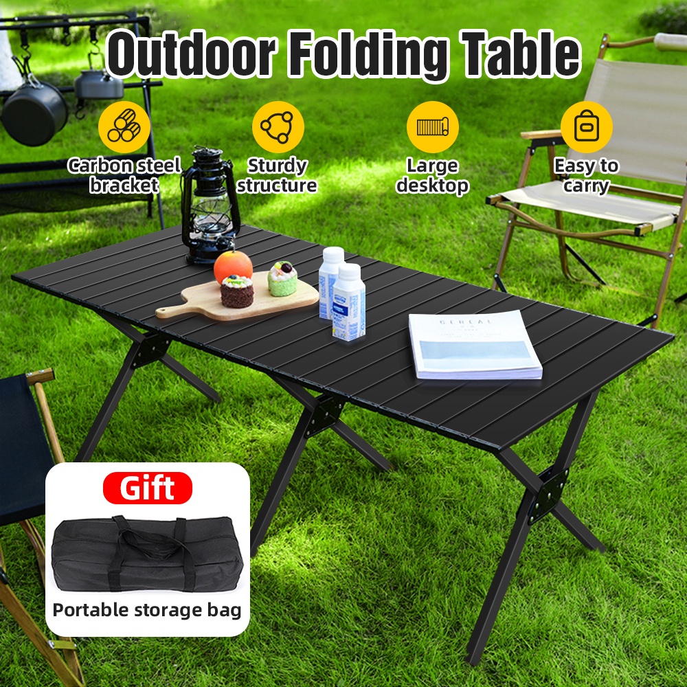 READY STOCK Outdoor Picnic BBQ Table Folding Portable Camping Dining
