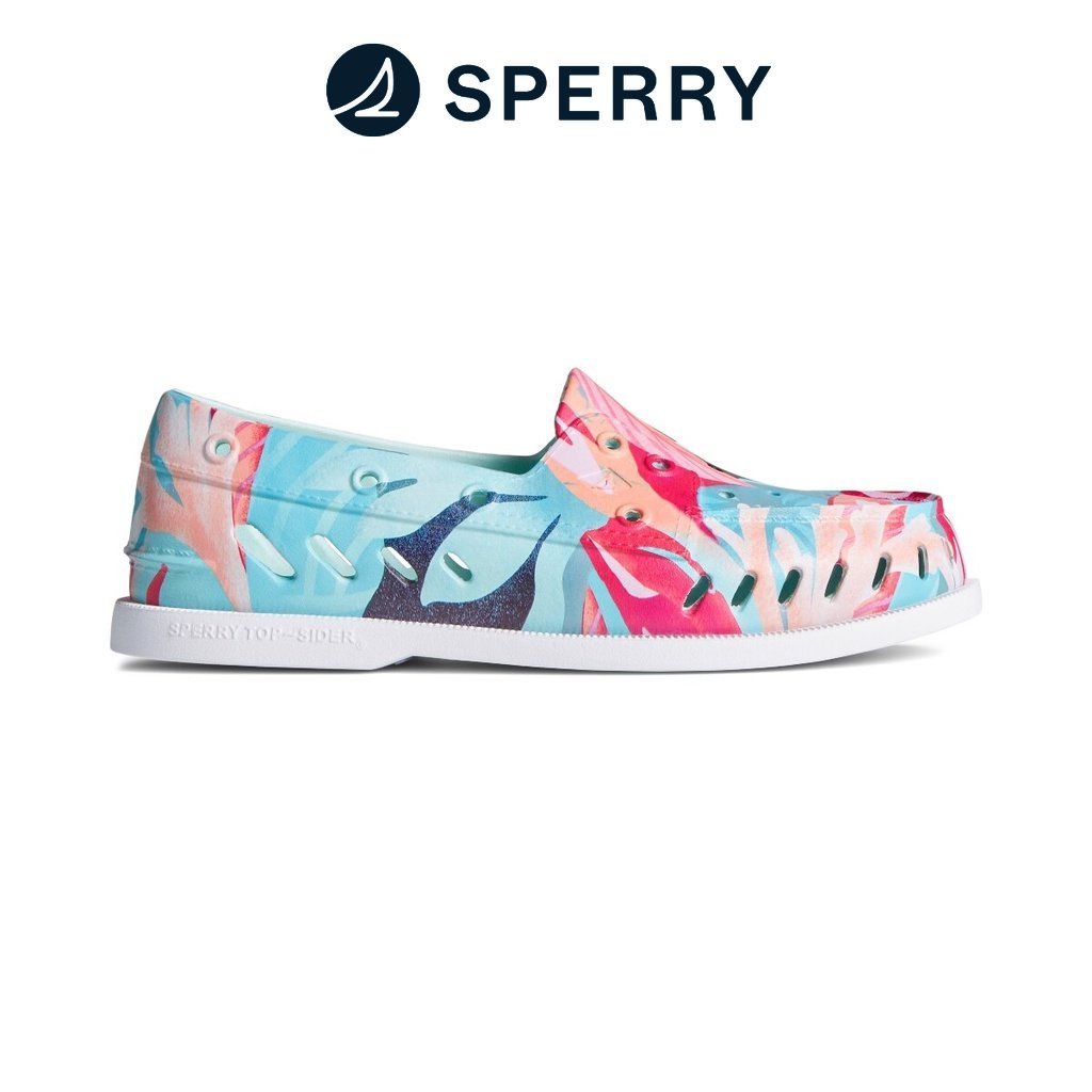 Sperry Women's Authentic Original Float Boat Shoes - Abstract Floral ...