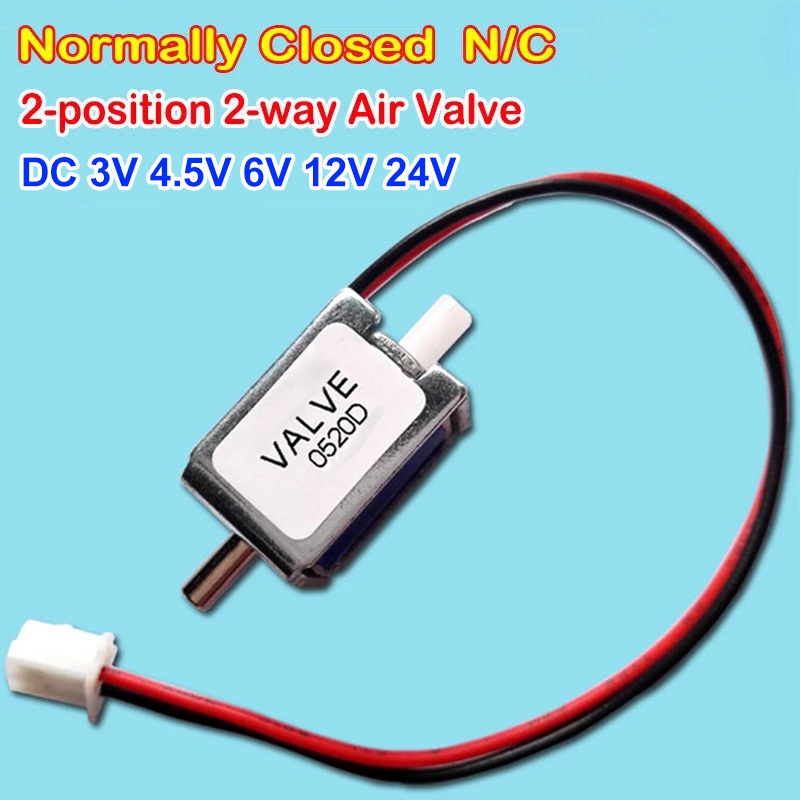DC12V Small Mini Electric Solenoid Valve N/O Normally Open Micro Water Air Valve - Foto 5