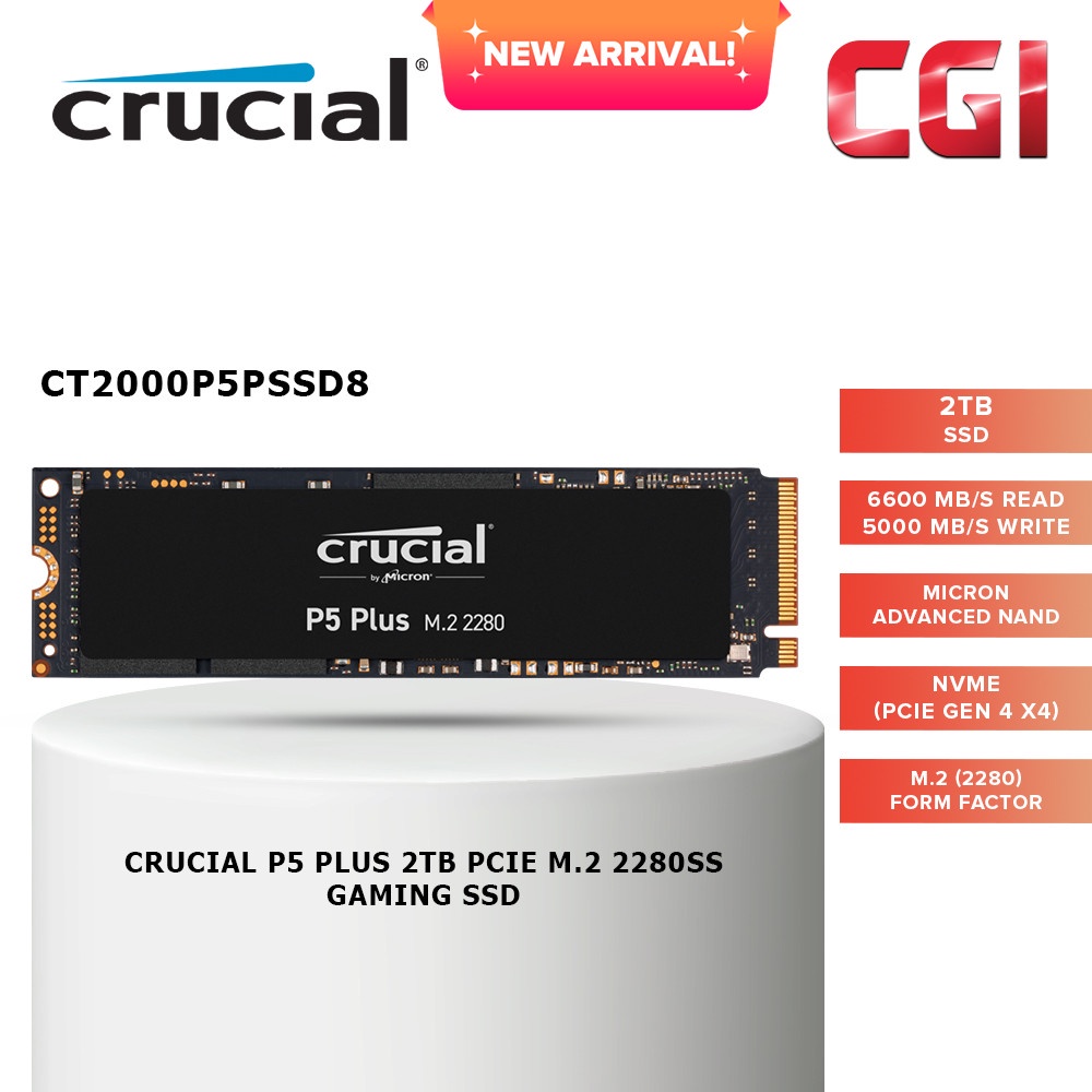 【新品未使用】Crucial CT2000P5PSSD8JP 内蔵SSD 2TB