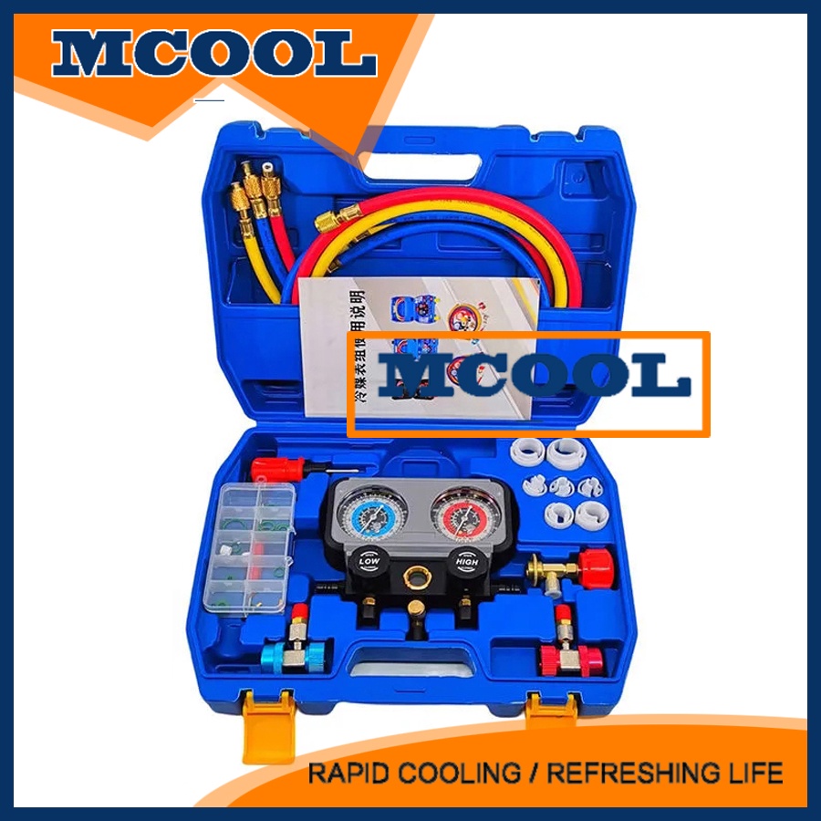 New AC Refrigerant Manifold Gauge Car Refrigeration Air Conditioning