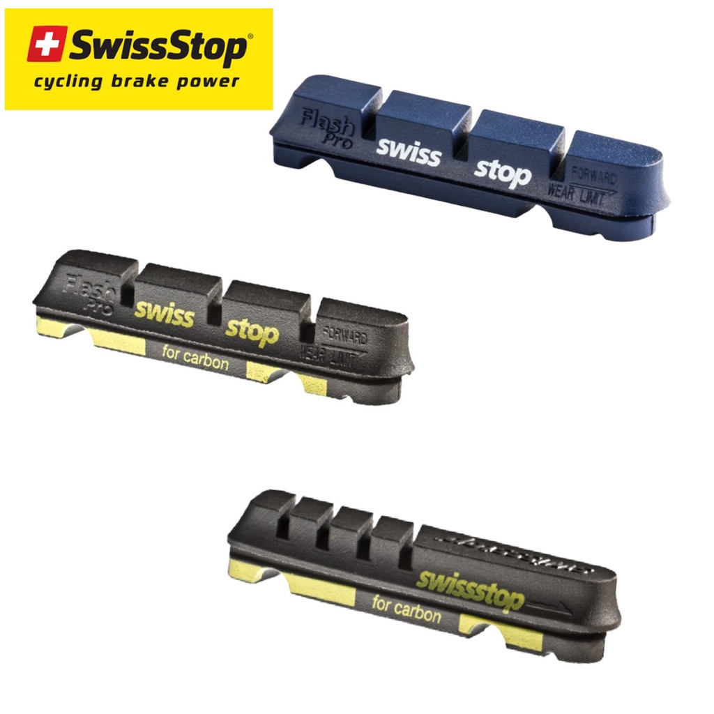 swissstop flash pro black alloy rim brake pads