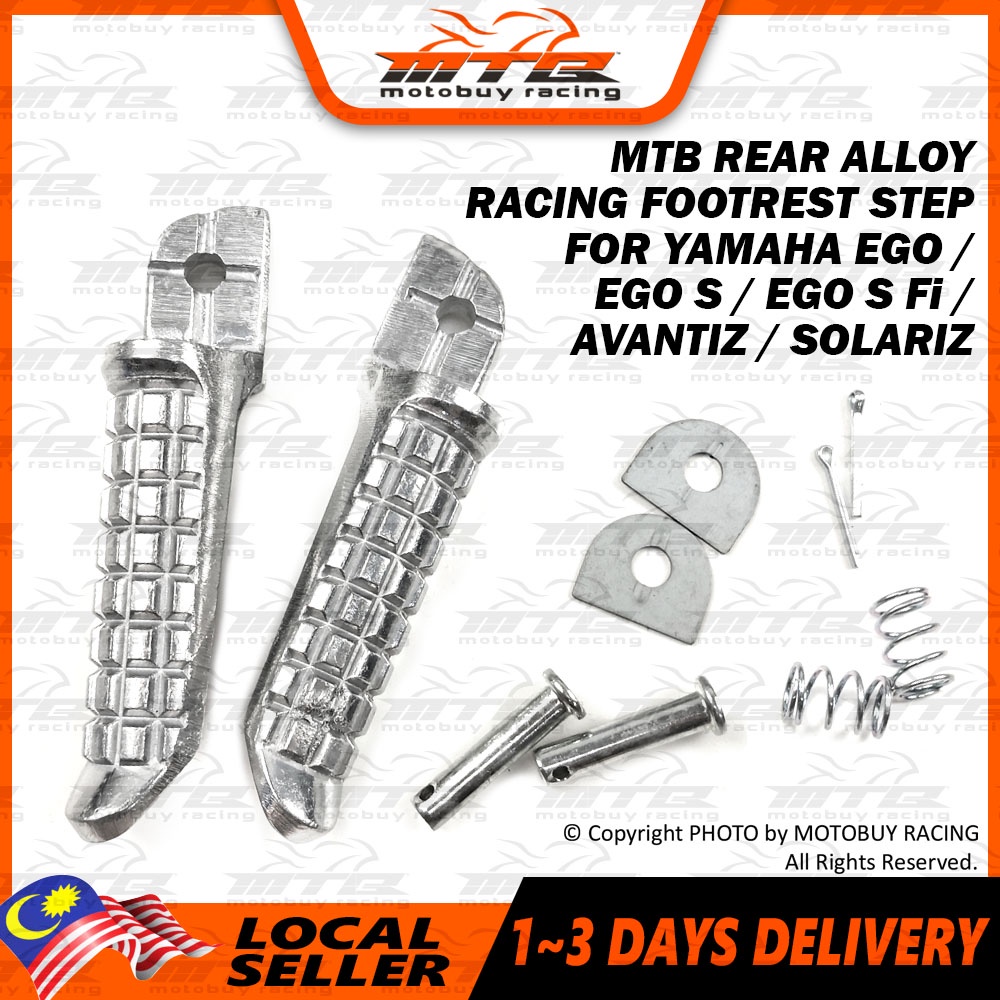 MTB REAR ALLOY RACING FOOTREST STEP FOR YAMAHA EGO / EGO S / EGO S Fi ...