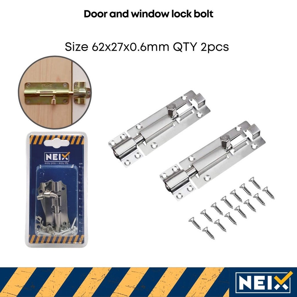 Door and window lock bolt pintu bolt pintu kayu dan tingkap kunci 长插销