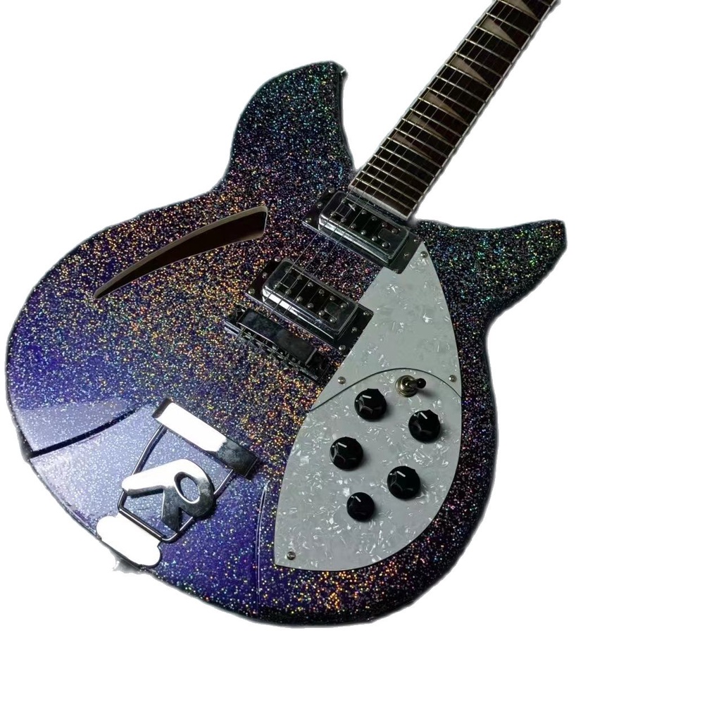 Rare Rickenbacker 330 Semi Hollow Electric Guitar Purple Burst Sparkle ...