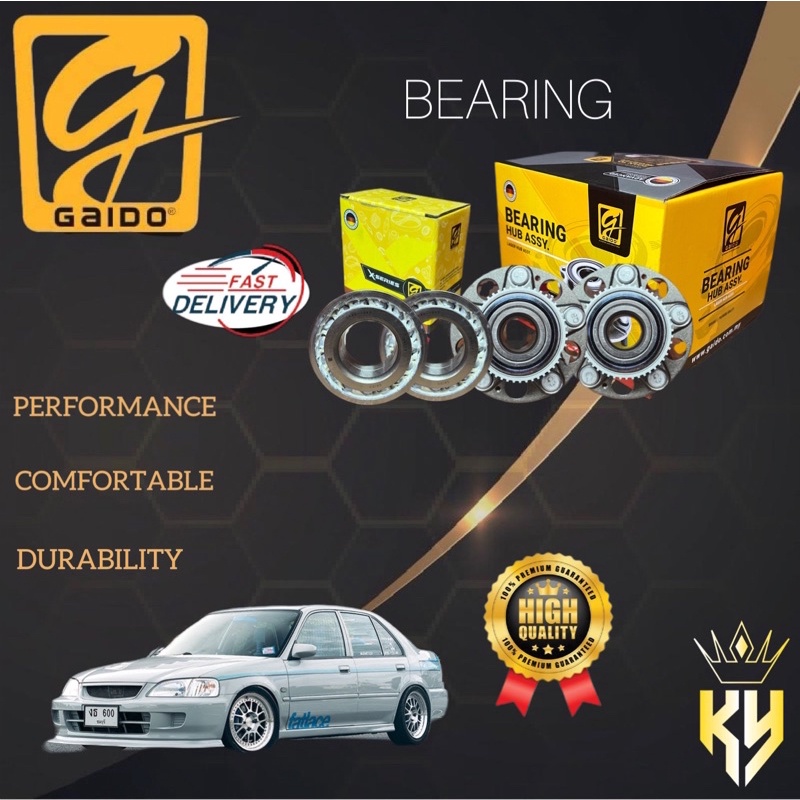 GAIDO FRONT BEARING HONDA CITY SX8 SIX MONTH WARRANTY Shopee Malaysia