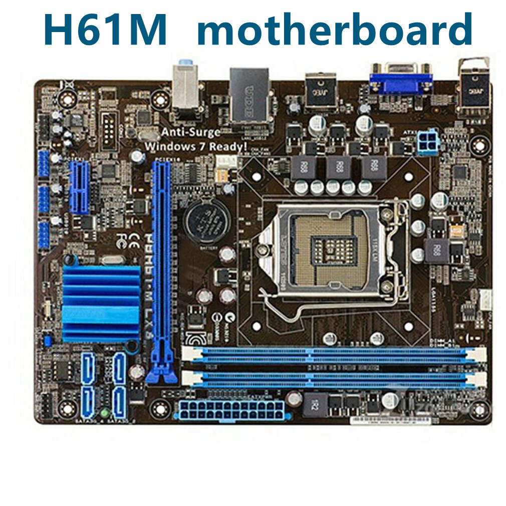H61 P8H61-M LX3 PLUS Motherboard LGA1155 H61M -E K C D I7 I5 I3 in CPU ...