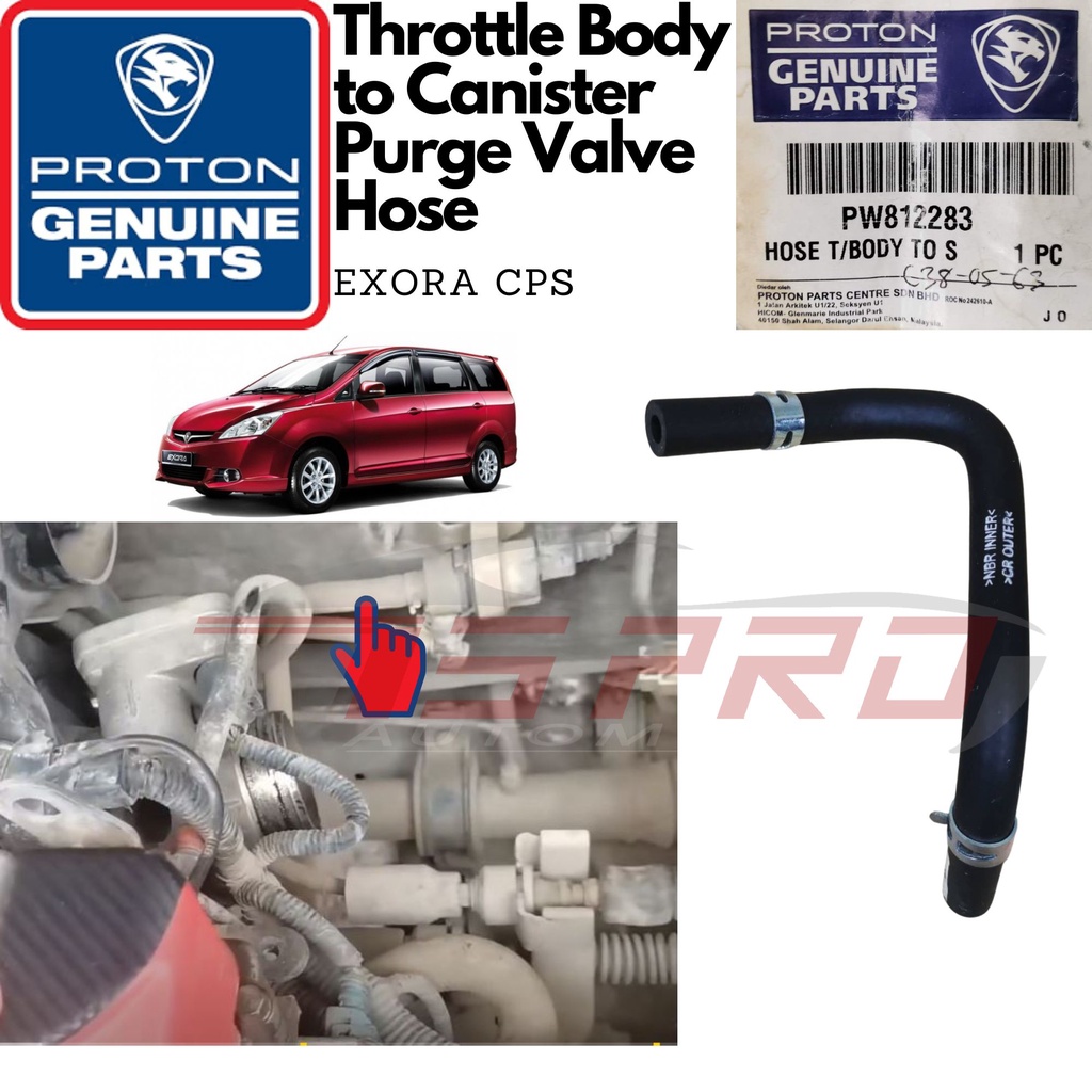 Proton Exora CPS Genuine Canister Purge Valve Hose to Throttle Body Hos