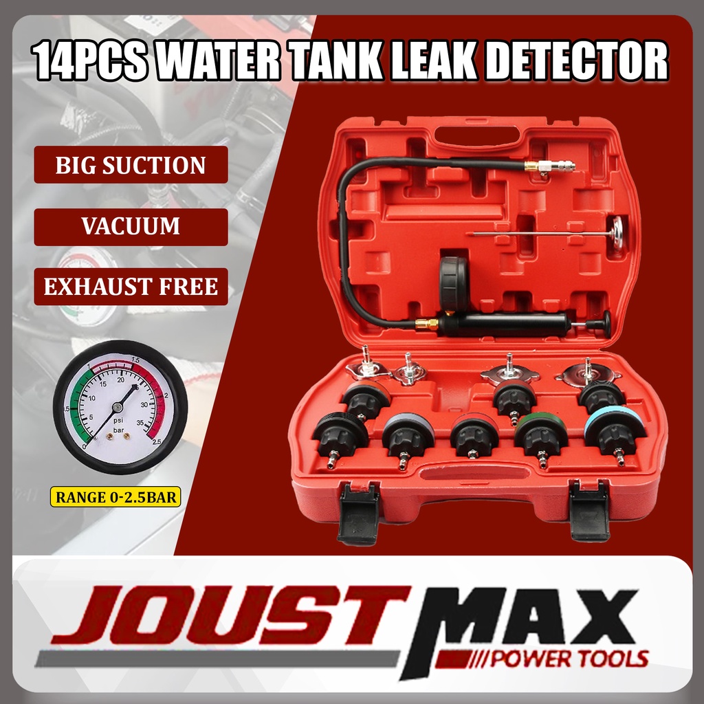 14pcs Radiator Pressure Tester Leak Detector Pressure Test Radiator