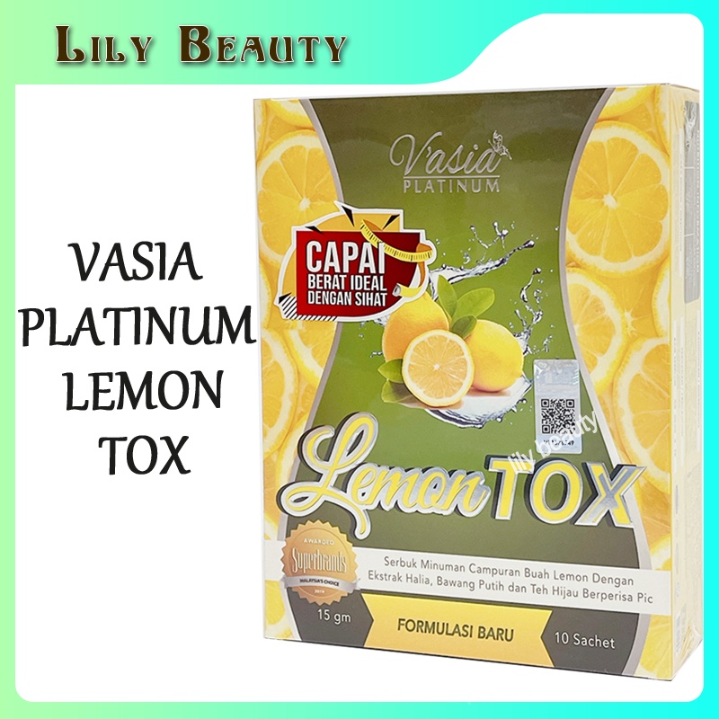 VASIA Lemontox Serbuk Minuman Campuran Lemon 10 sachet Shopee Malaysia