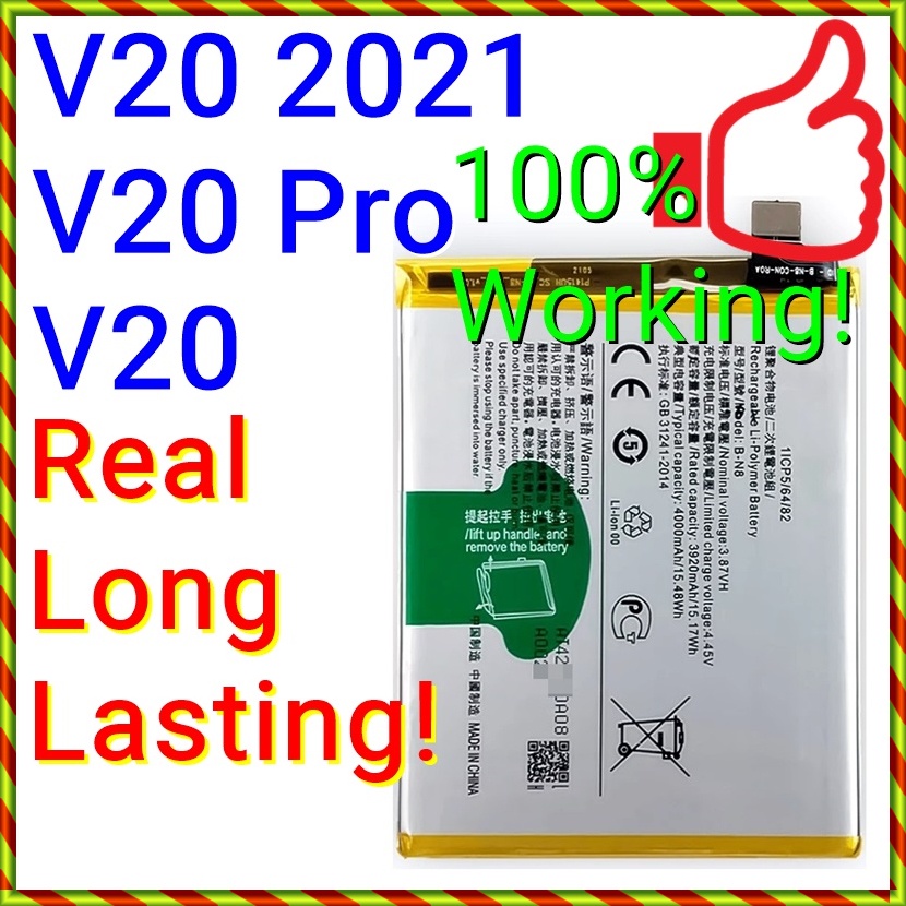 33W Fast Charge) NEW ORI Long Lasting Stable Battery B-N8 BN8 Vivo