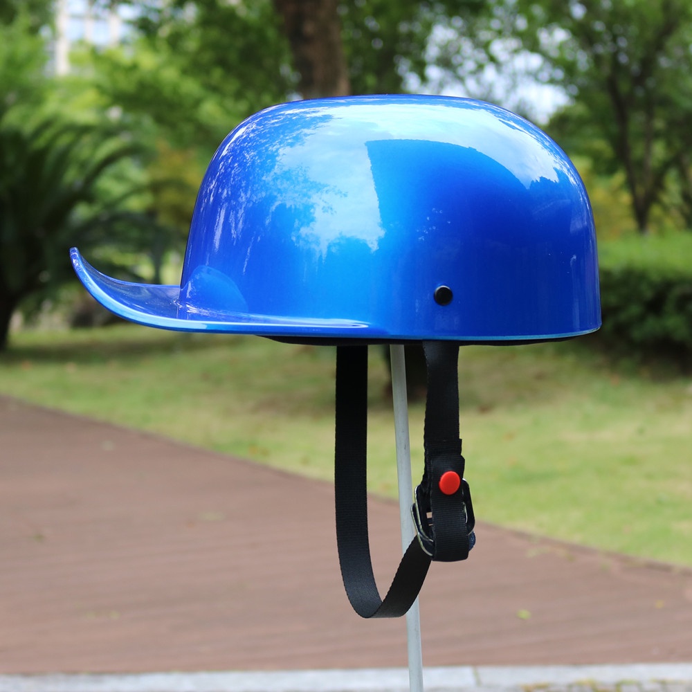 Motorcycle Helmet Retro Helmet Adjustable Chin Strap Baseball Cap