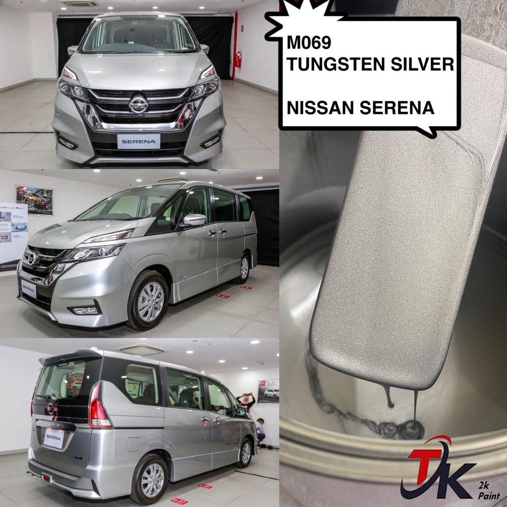 M069 TUNGSTEN SILVER - NISSAN SERENA - 2K PAINT/FAST DRY/CAR PAINT/CAT ...