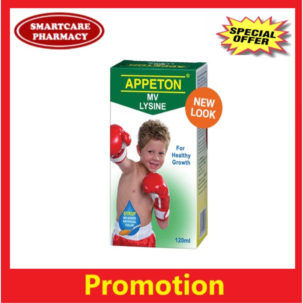 Appeton Multivitamin Lysine Syrup 120ml Tambah Selera Makan untuk