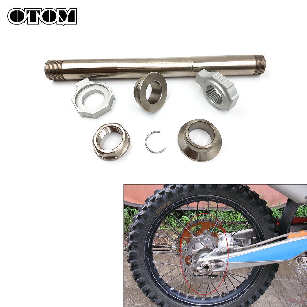 OTOM Motorcycle Rear Axle Fork Wheel Shaft Jack Nut Cap Crash Slider