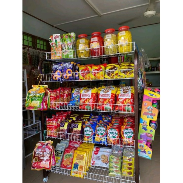Wm-555~~5 Tiers Heavy duty Display Rack with roller / Storage Rak with ...