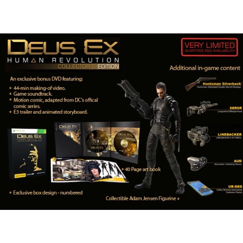 Deus Ex Human Revolution Collectors Edition Shopee Malaysia 6126