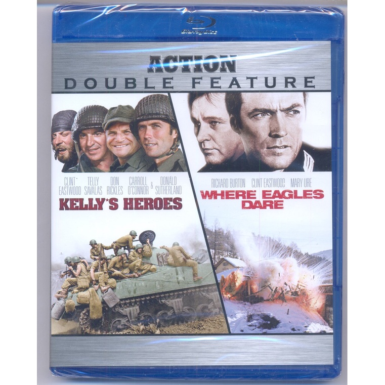 Clint Eastwood Action Double Feature Kelly's Heroes / Where Eagles Dare ...