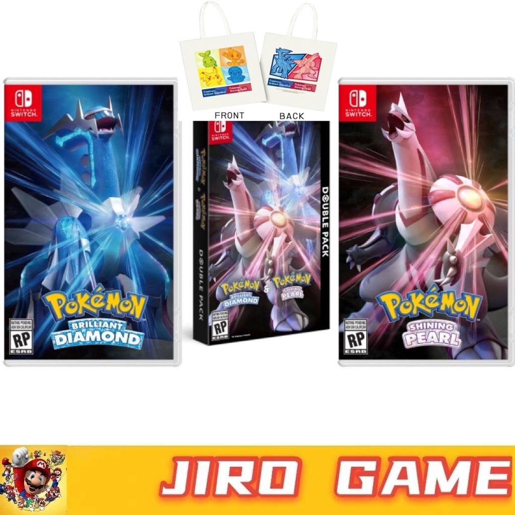 Nintendo Switch Pokemon Brilliant Diamond & Shining Pearl & Double Pack ...