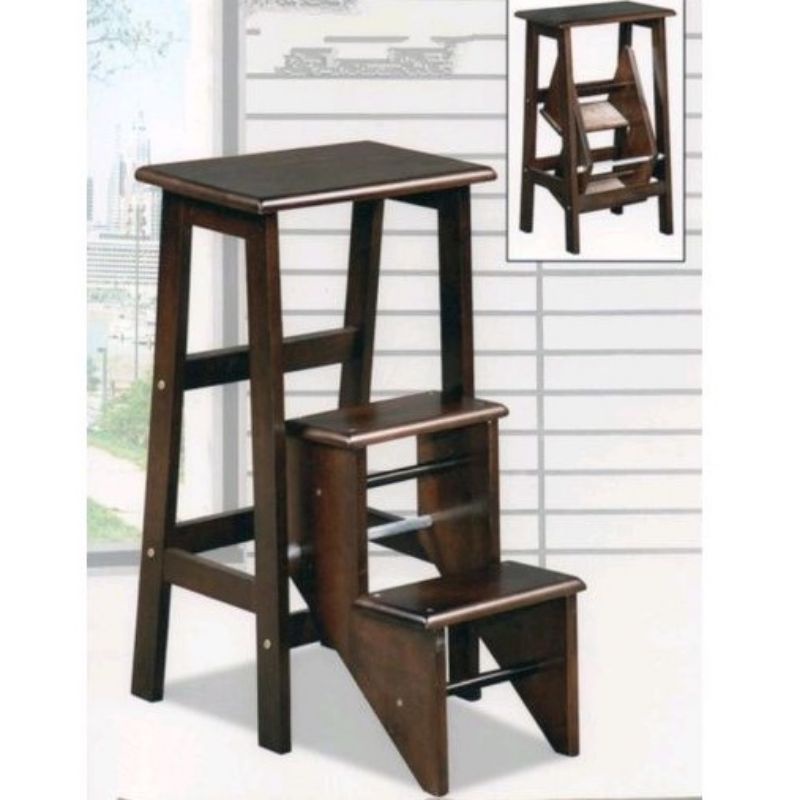 (Ready Stock) Solid Wood 3 Step /Foldable Step Chair / Step Stool /Ladder Chair /Kerusi Tangga Kayu